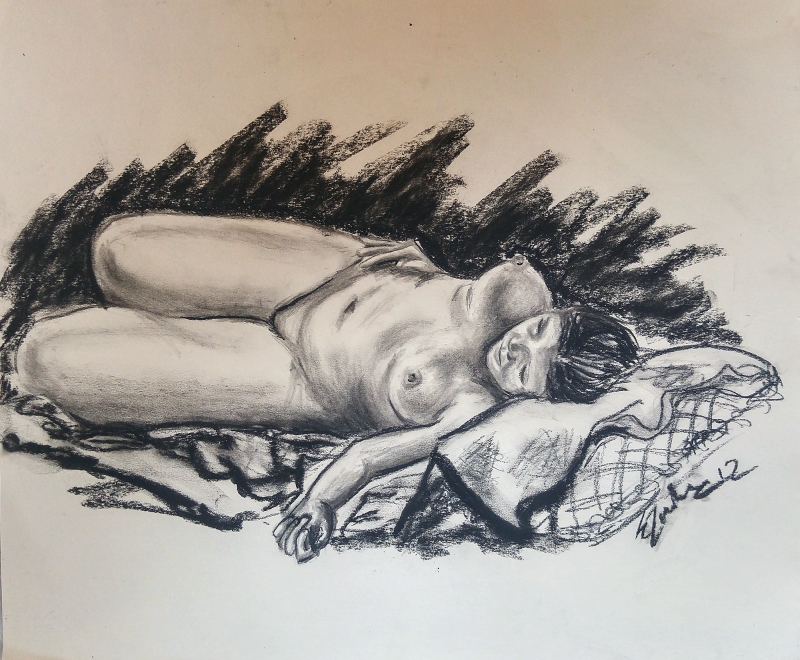 Figure in Repose by artist Eryn Zavaleta